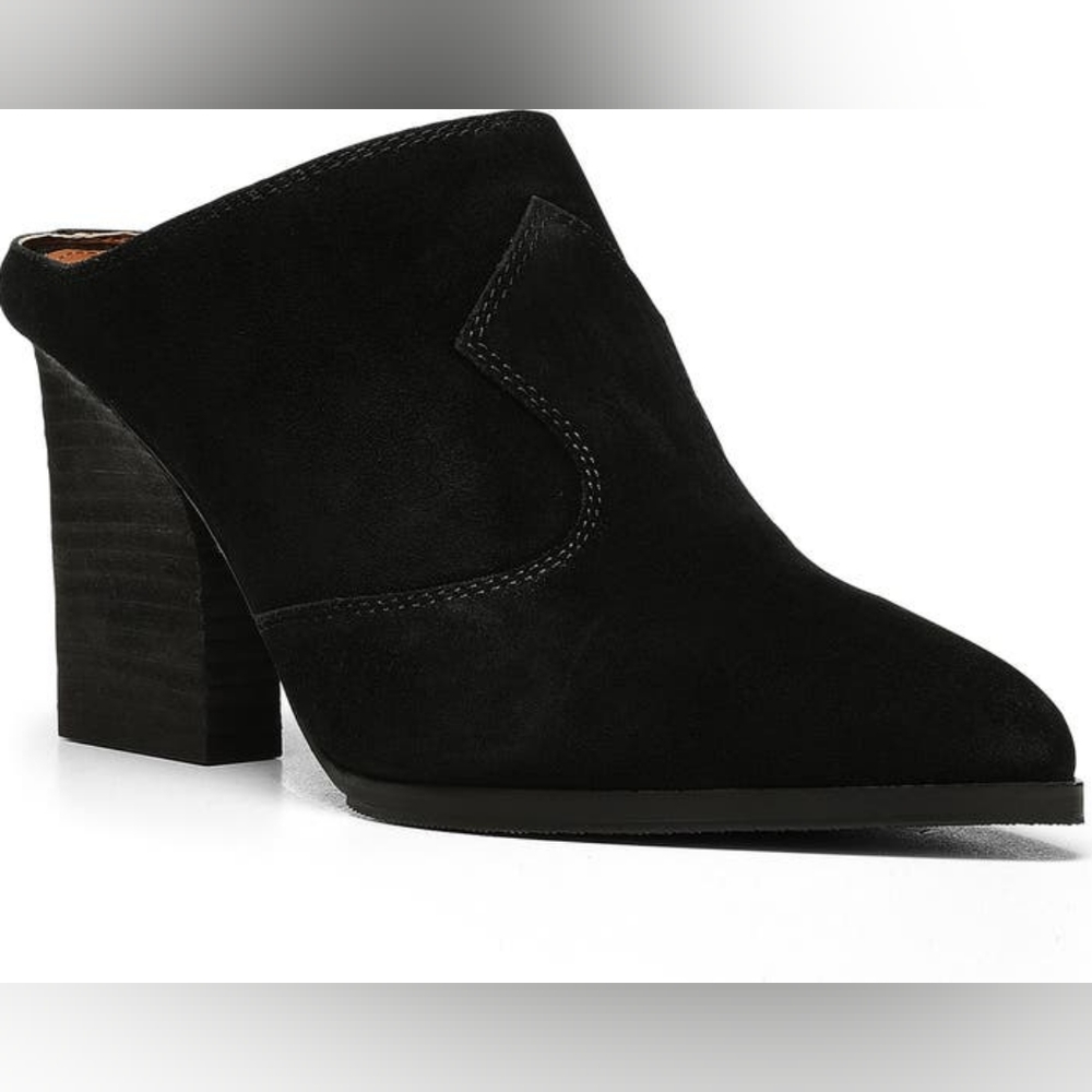 Donald Pliner NIB Vama Heeled Mule Black 8.5